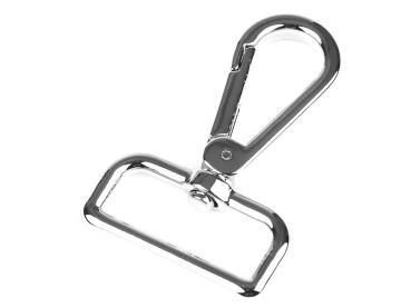 Metall Karabiner 30 mm Nickel